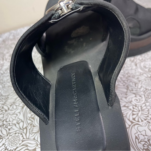 Stella McCartney Brown & Black Scuba Slides - Picture 11 of 16